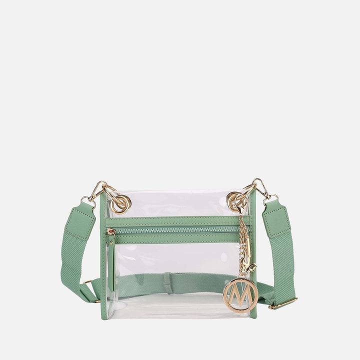 Fuschia Rose MKF Collection By Mia K Gia Clear Crossbody Bag