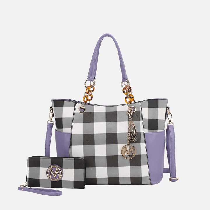 MKF Collection By Mia K Bonita Tote Bag And Wallet Set 1