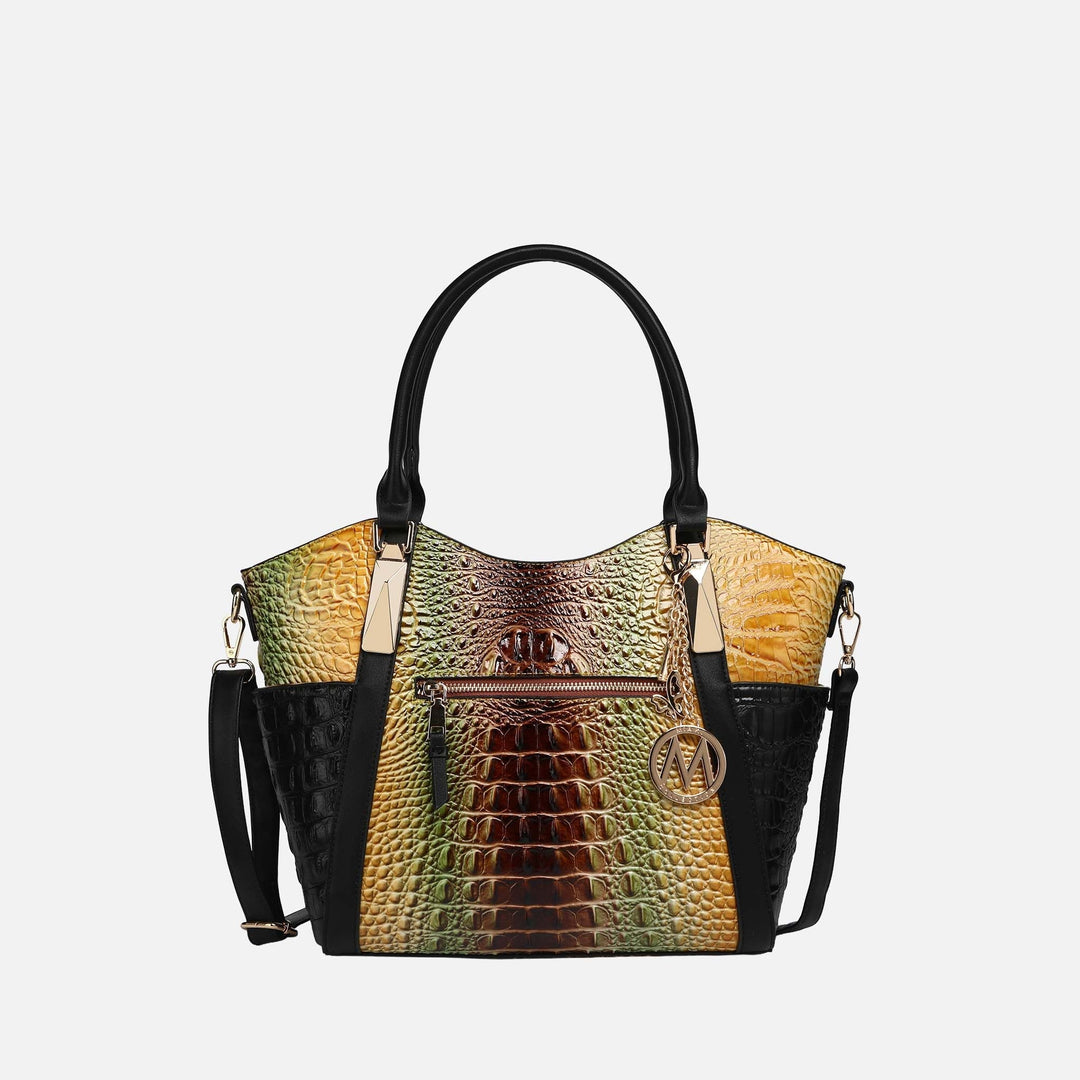 Croc Pink MKF Collection By Mia K Janise Gradient Croc Tote Handbag