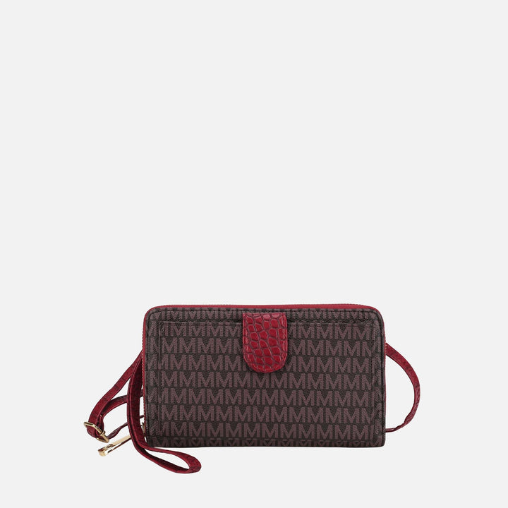 Beige MKF Collection By Mia K Olga Signature Phone Crossbody Bag