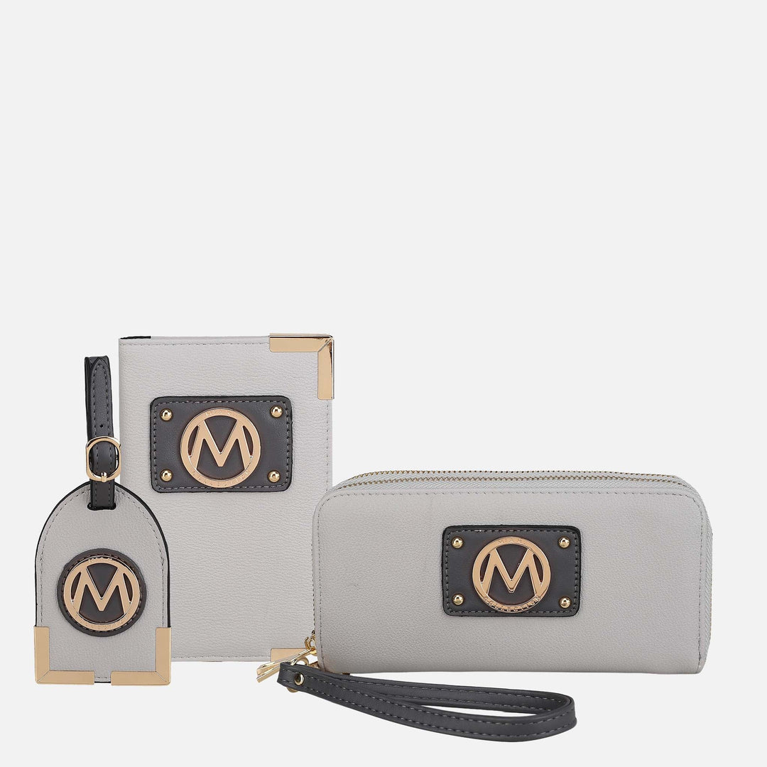 Snake Navy MKF Collection By Mia K Darla Wallet And Travel Set