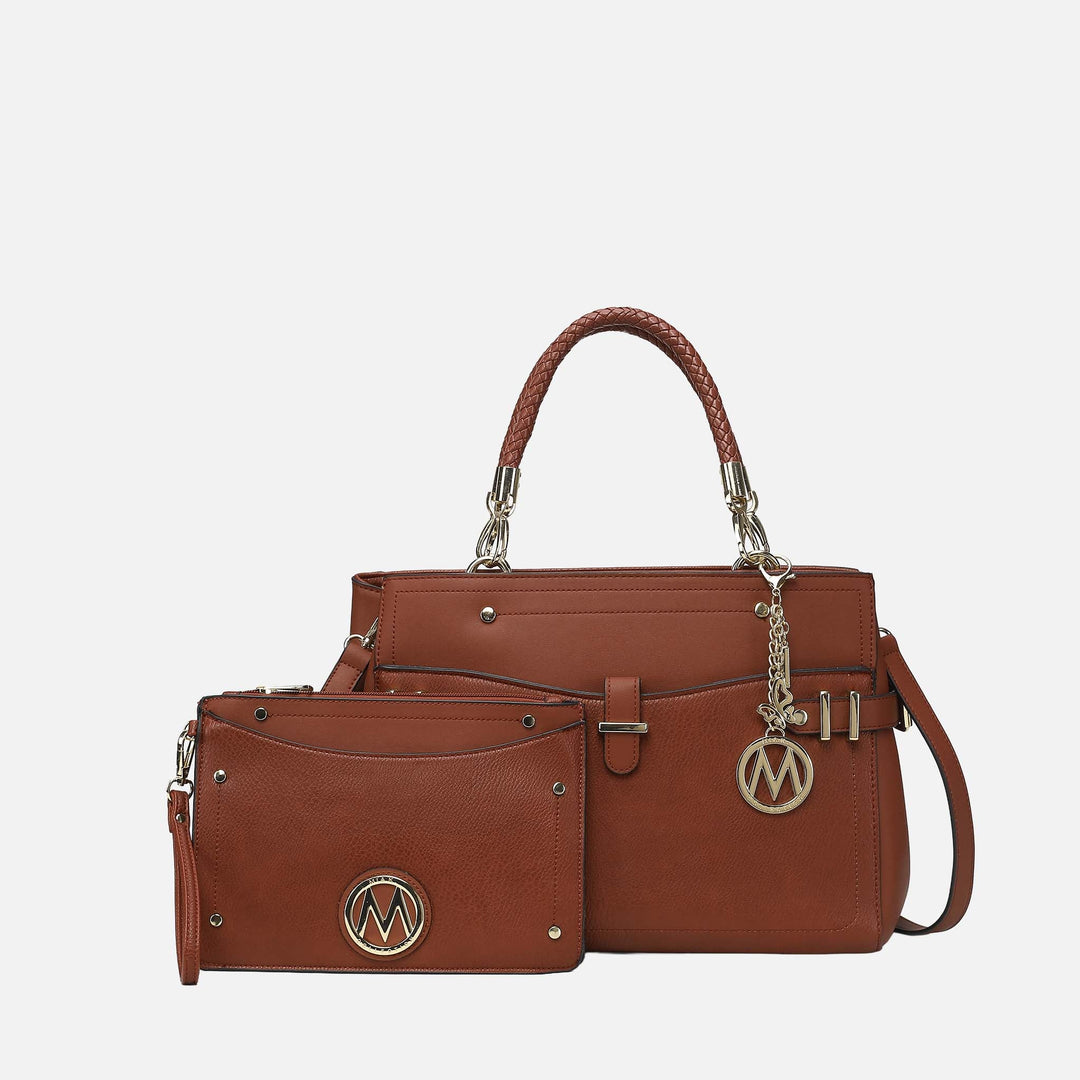 Olive MKF Collection By Mia K Tenna Shoulder Bag And Set