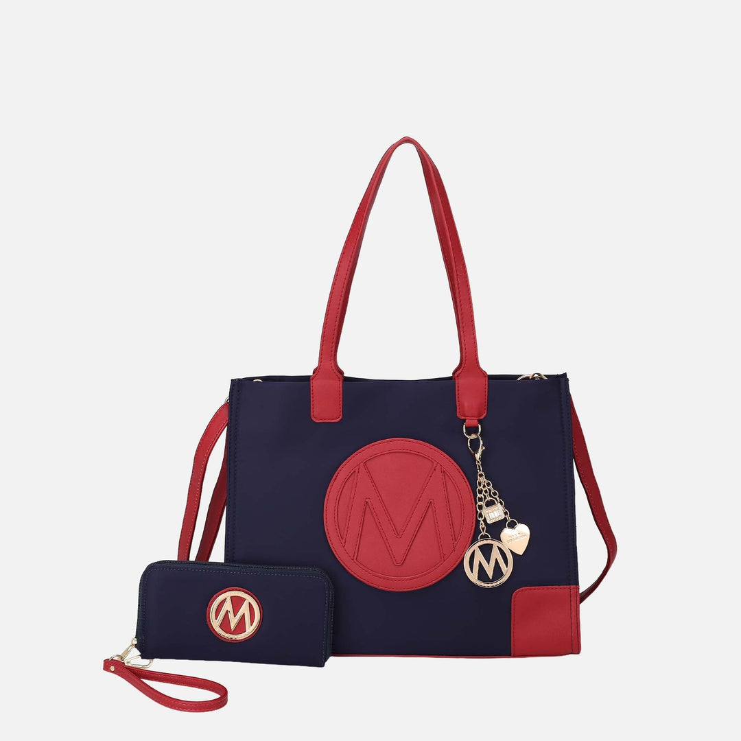 Mustard MKF Collection By Mia K Louise Tote Bag And Wallet Set
