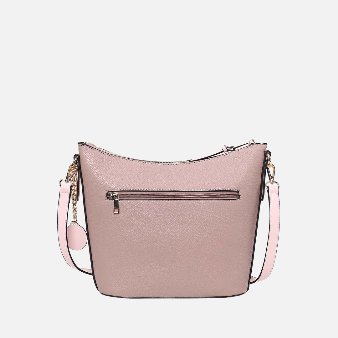 Coffee MKF Collection By Mia K Serenity Color Block Shoulder Bag