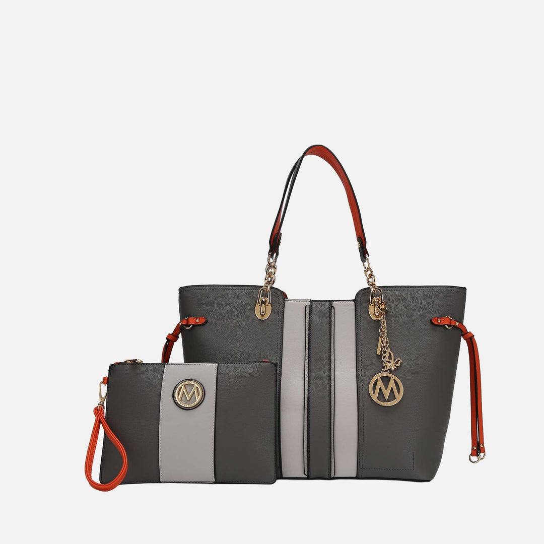 MKF Collection By Mia K Holland Tote And Wristlet Pouch Set