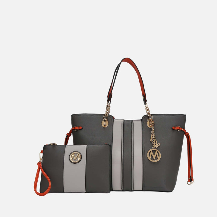MKF Collection By Mia K Holland Tote And Wristlet Pouch Set