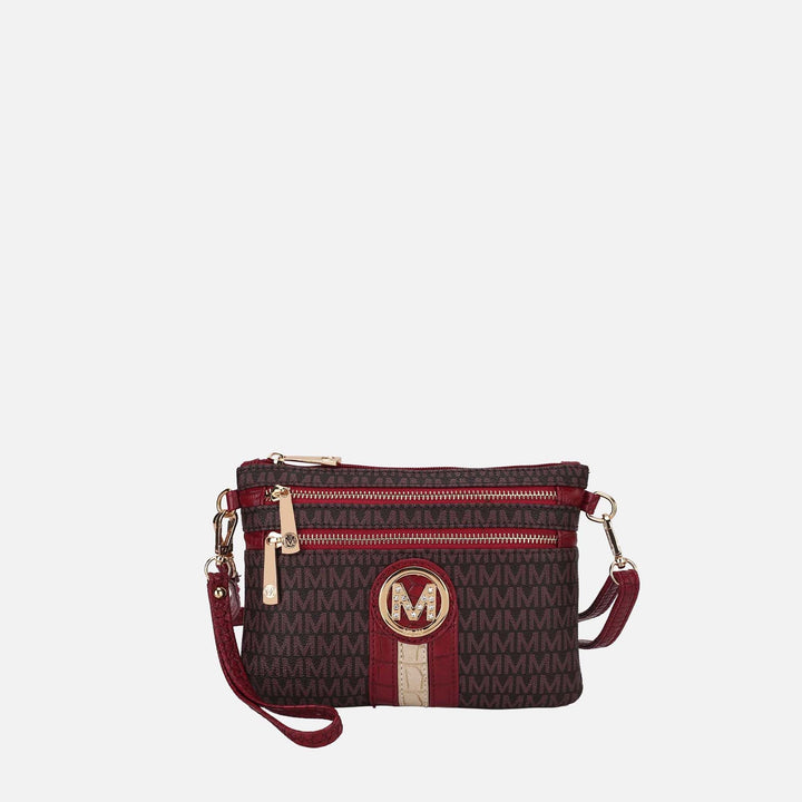 White MKF Collection By Mia K Tarren Signature Crossbody Bag
