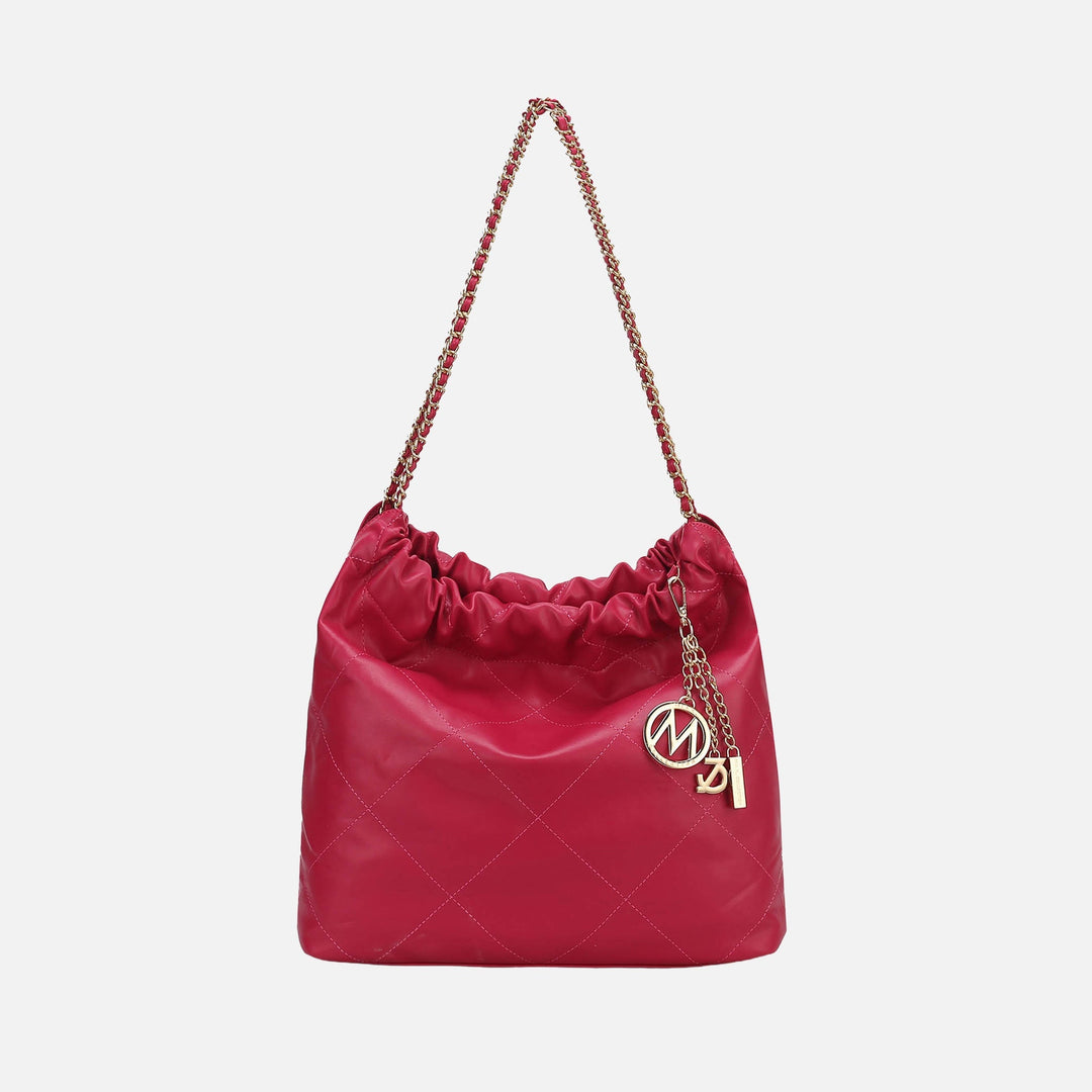 Taupe MKF Collection By Mia K Celestine Quilted Shoulder Bag