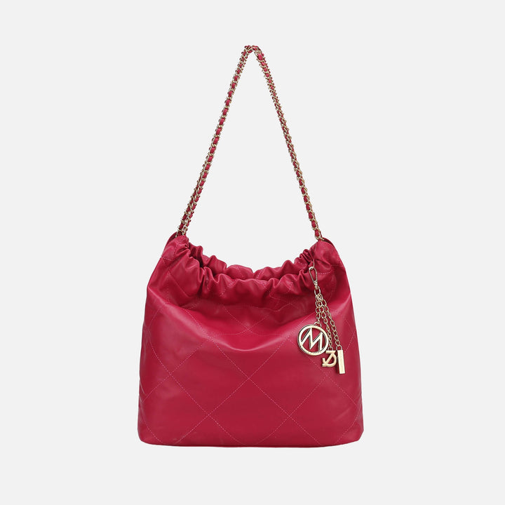 Taupe MKF Collection By Mia K Celestine Quilted Shoulder Bag