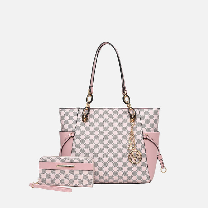 Mustard MKF Collection By Mia K Xenia Tote Bag And Set