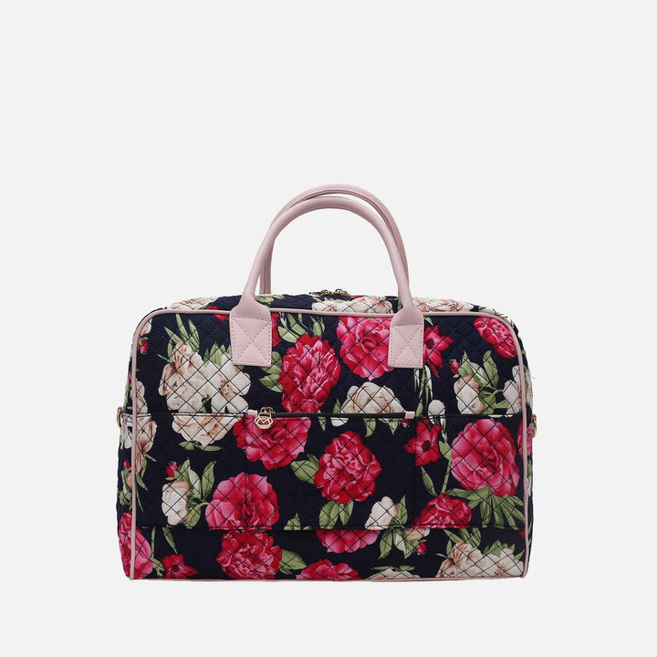 Floral Navy MKF Collection By Mia K Jayla Weekender Bag 1