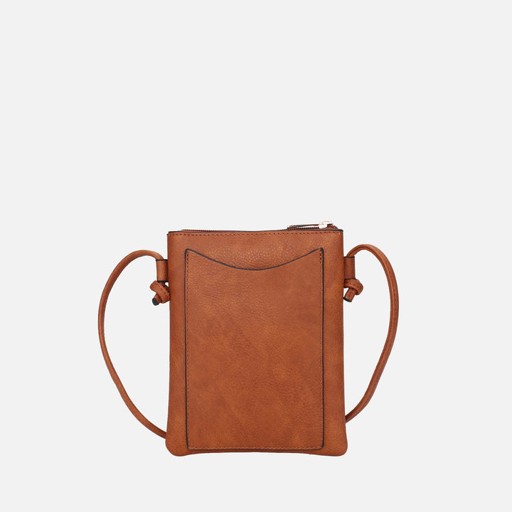 Black Red MKF Collection By Mia K Heartly Crossbody Bag