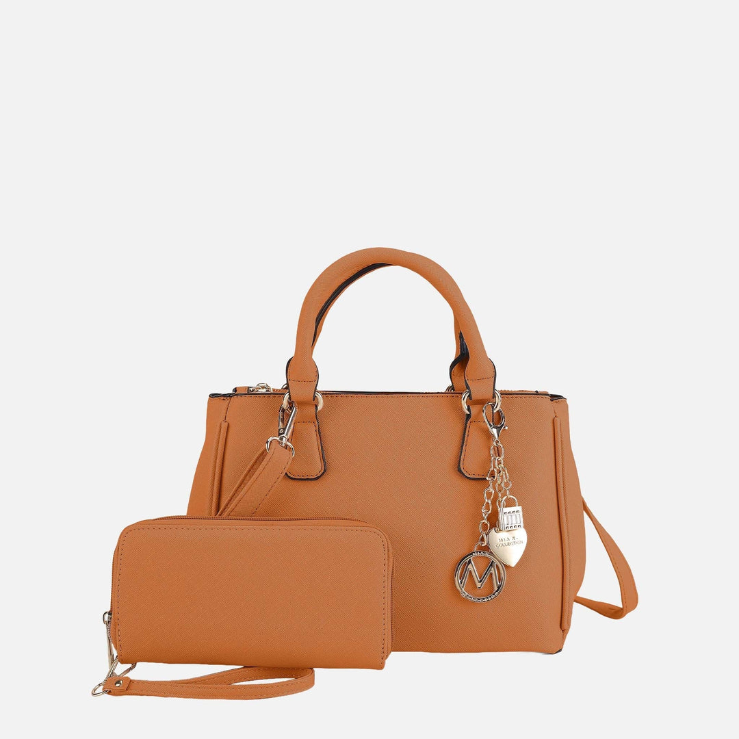 Denim Blue MKF Collection By Mia K Ruth Shoulder Bag And Set