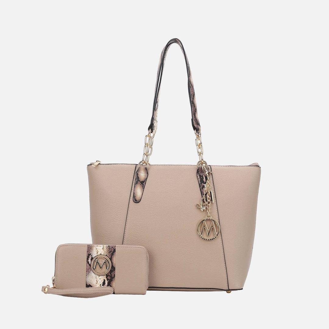 MKF Collection By Mia K Ximena Tote Bag And Wallet Set