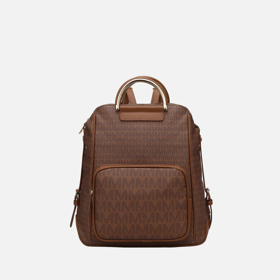 Brown MKF Collection By Mia K June Signature Backpack