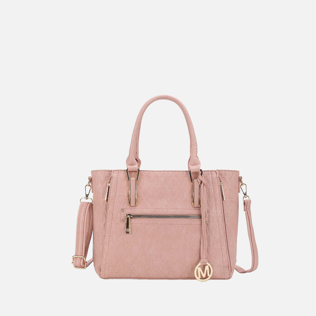 Beige MKF Collection By Mia K Cairo Signature Shoulder Bag