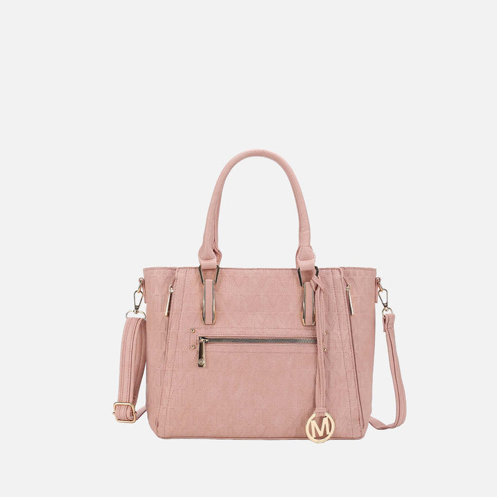 Beige MKF Collection By Mia K Cairo Signature Shoulder Bag