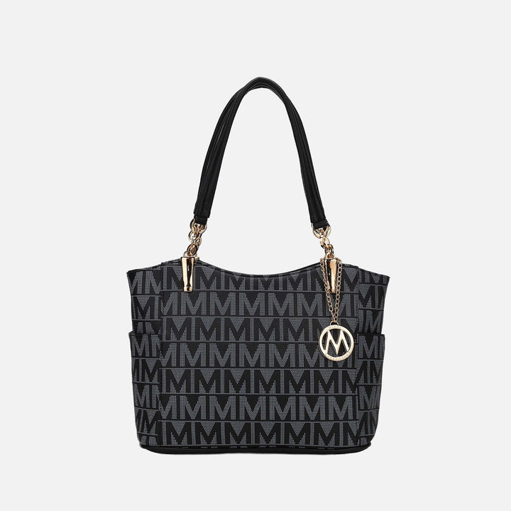 Navy MKF Collection By Mia K Braylee Signature Tote Bag