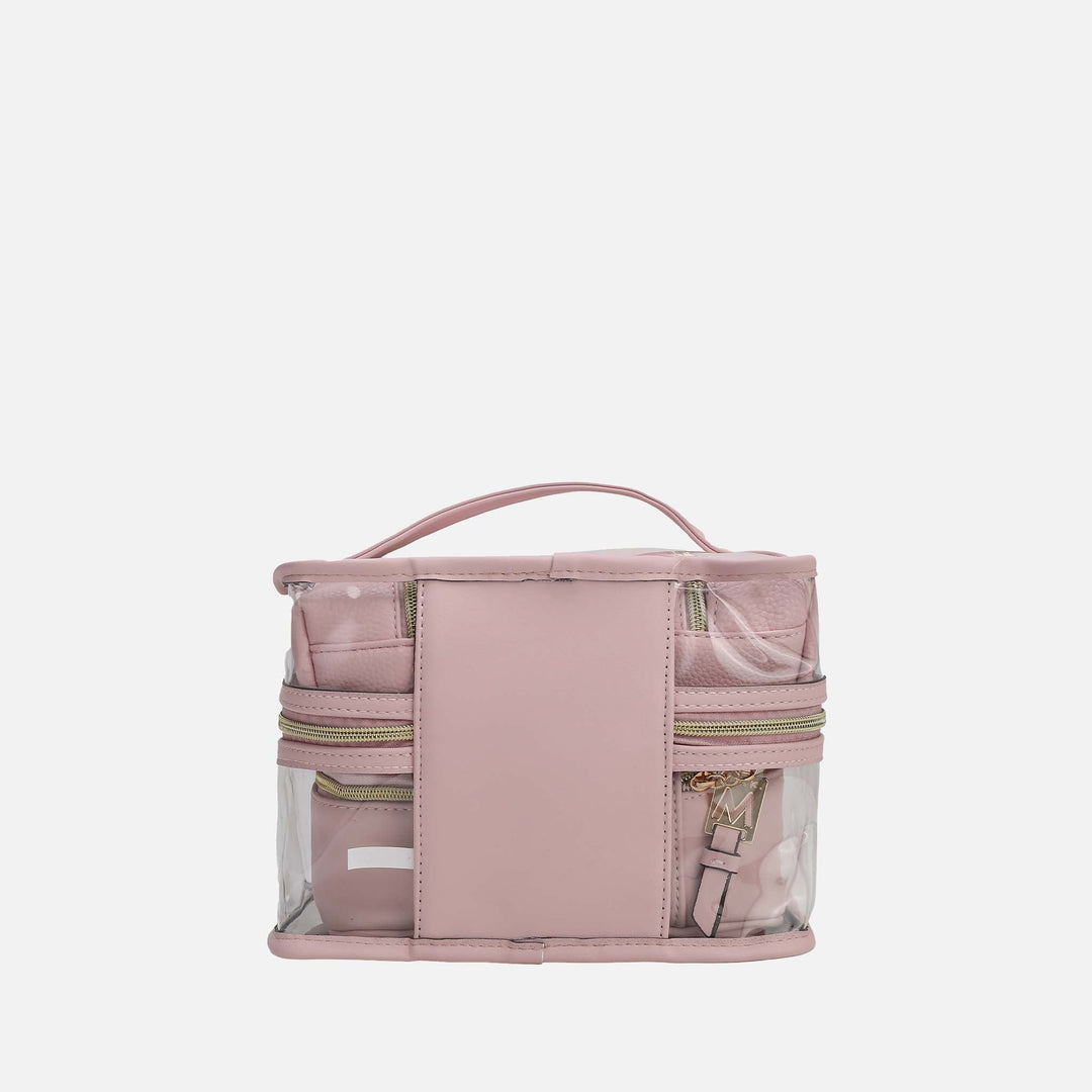 Brown MKF Collection By Mia K Emma Cosmetic Case And Set