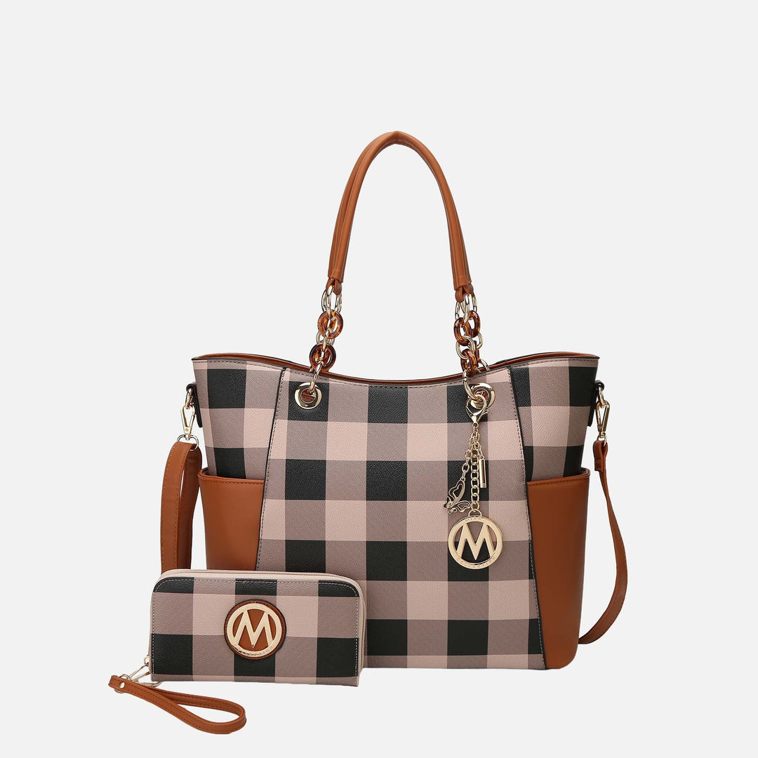 MKF Collection By Mia K Bonita Tote Bag And Wallet Set 1
