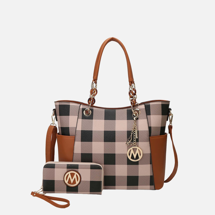 MKF Collection By Mia K Bonita Tote Bag And Wallet Set 1