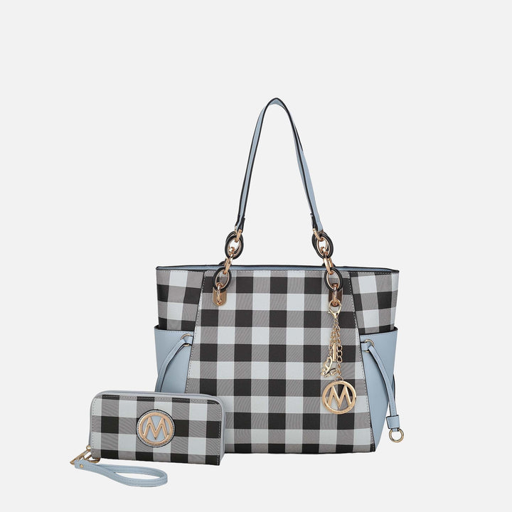 Olive MKF Collection By Mia K Yale Tote Bag And Wallet Set
