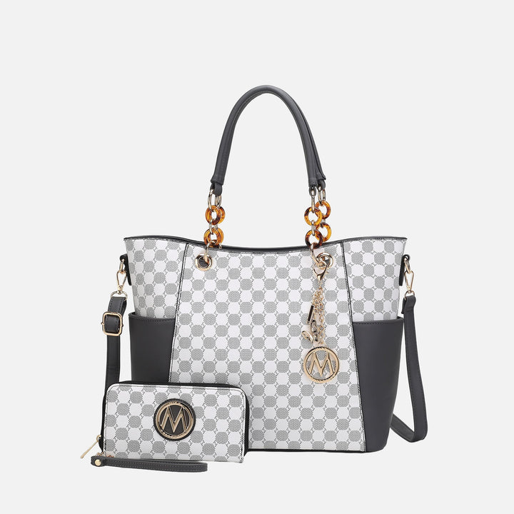 Mustard MKF Collection By Mia K Merlina Tote Bag And Wallet Set