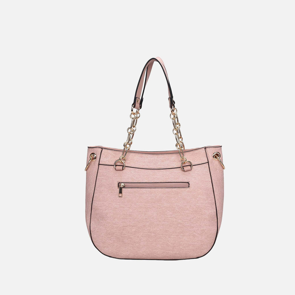 Coffee MKF Collection By Mia K Lina Ll Tote Bag And Wallet Set
