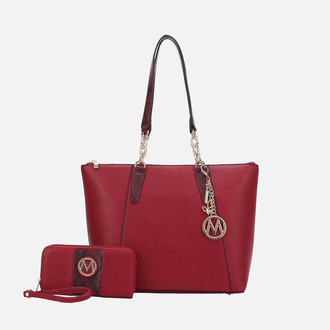 MKF Collection By Mia K Ximena Tote Bag And Wallet Set