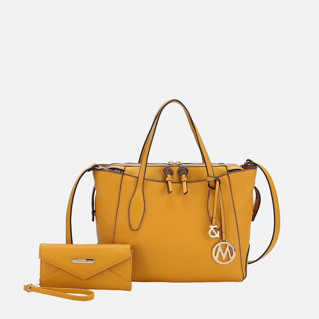 MKF Collection By Mia K Bruna Tote Bag And Wallet Set