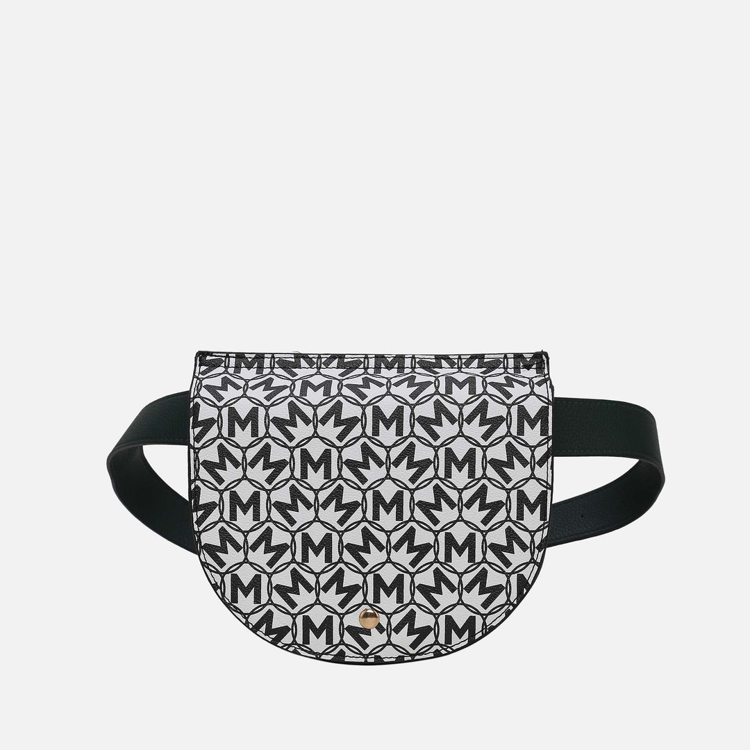 MKF Collection By Mia K Daksha Monogram Belt Waist Bag