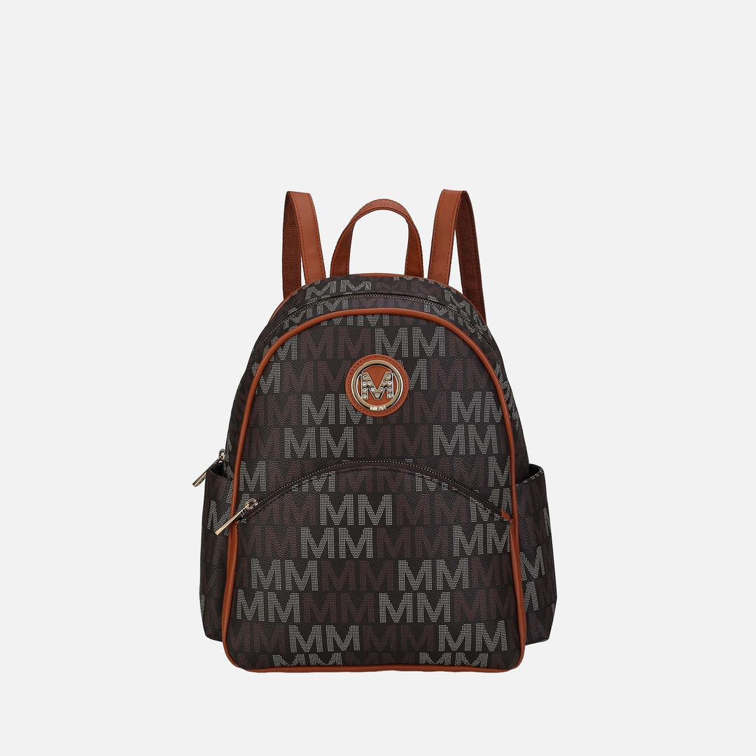 White MKF Collection By Mia K Palmer Signature Backpack