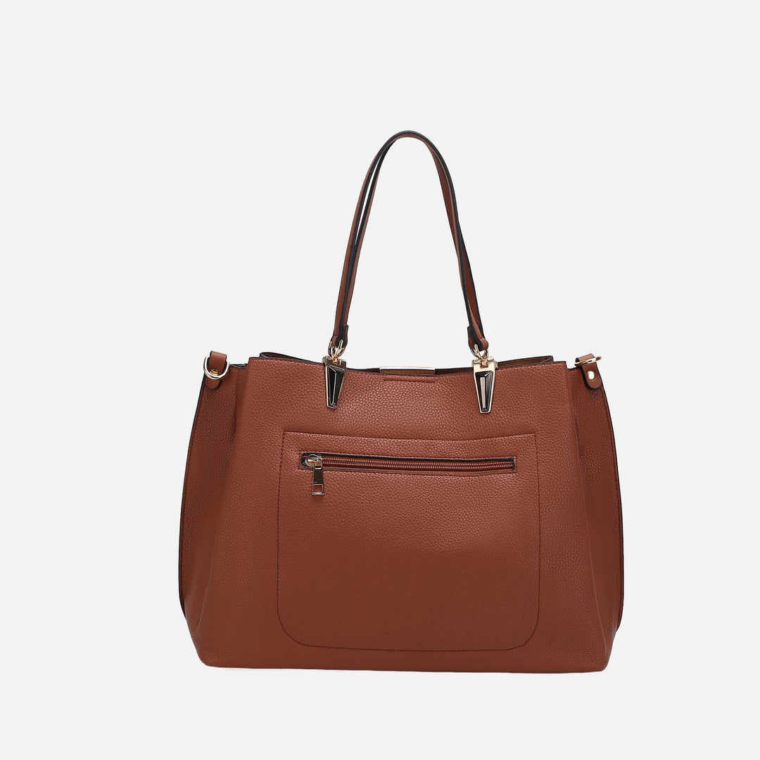 Grey MKF Collection By Mia K Kane Shoulder Bag And Set