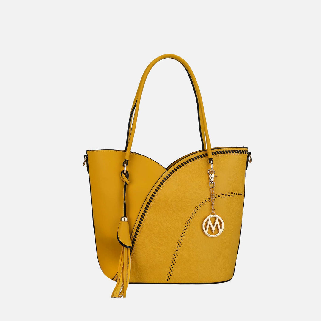 Golden Poppy MKF Collection By Mia K Imogene Shoulder Bag And Matching Wallet