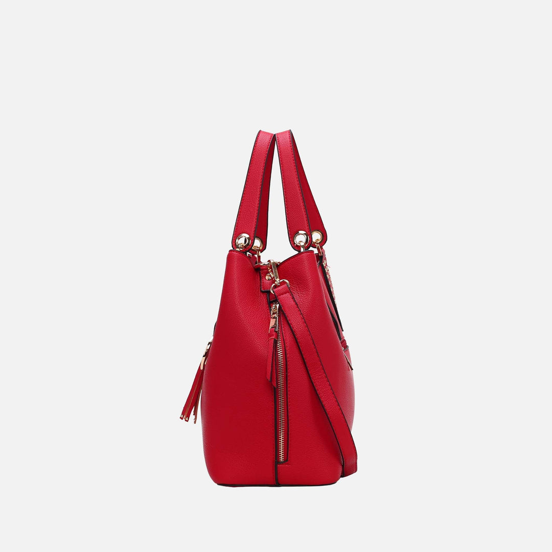 Black MKF Collection By Mia K Lana Hobo Bag