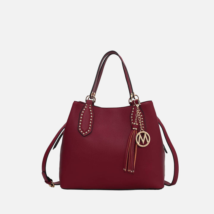 White MKF Collection By Mia K Lana Hobo Bag