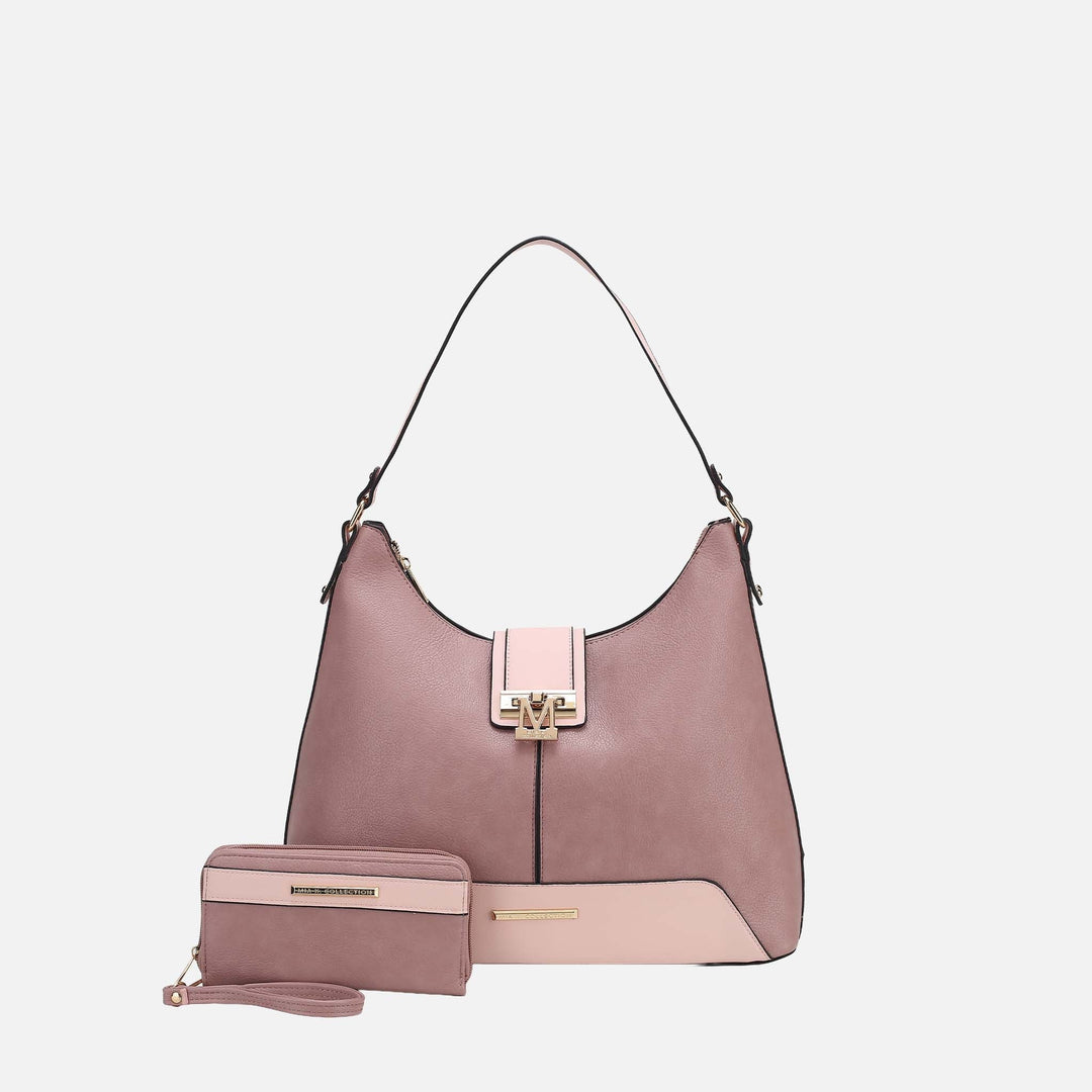 Coffee MKF Collection By Mia K Graciela Hobo Bag And Set