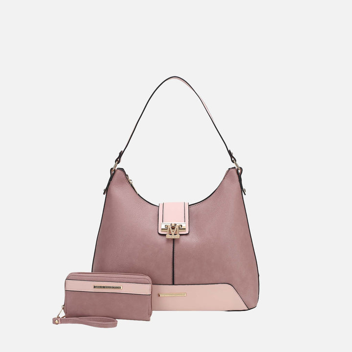 Coffee MKF Collection By Mia K Graciela Hobo Bag And Set