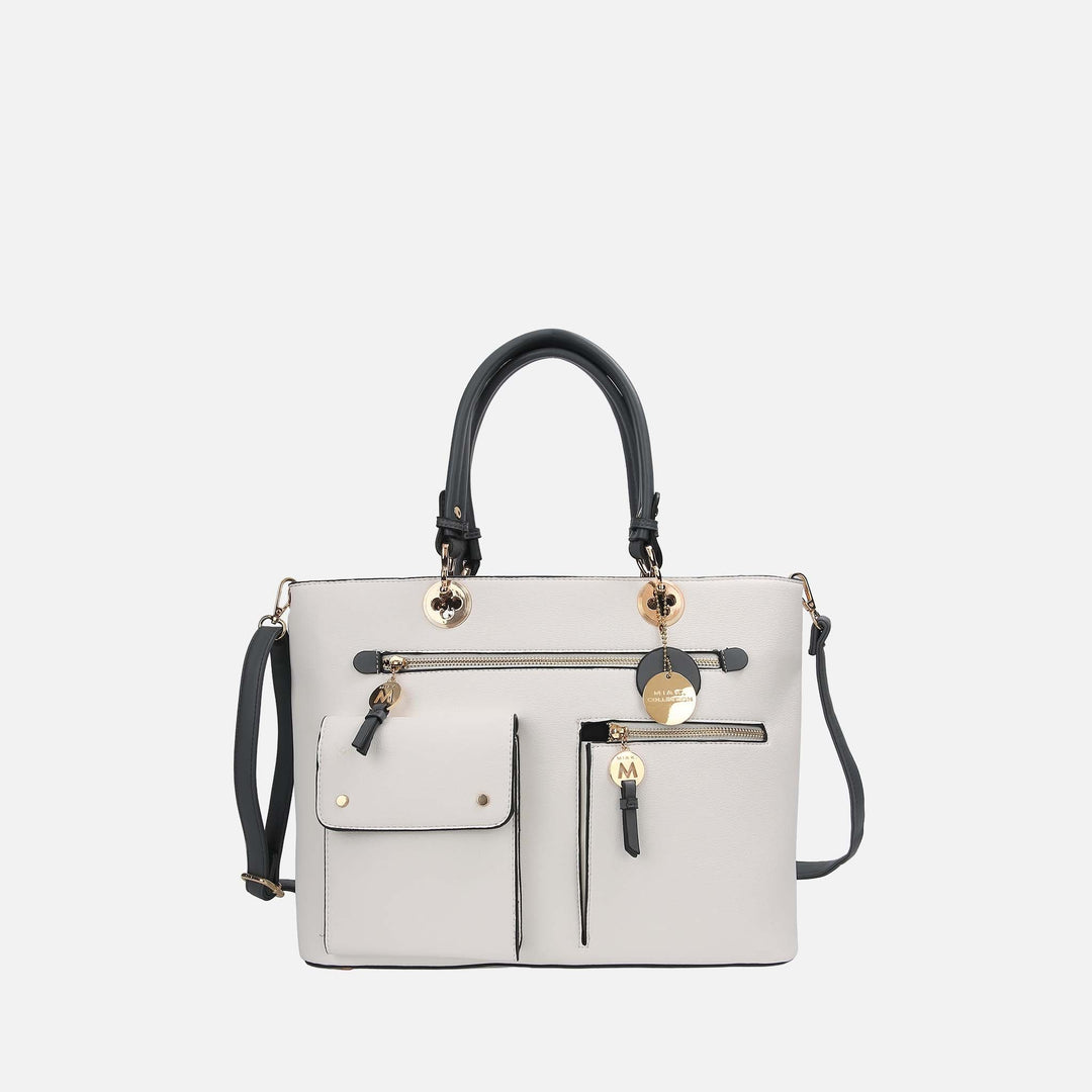 White MKF Collection By Mia K Julia Shoulder Bag