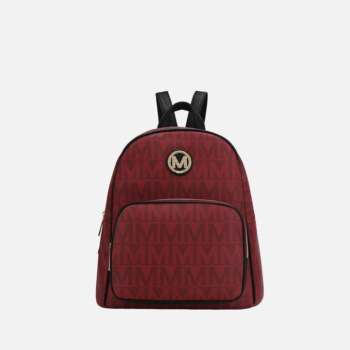 Grey MKF Collection By Mia K Fanny Signature Backpack