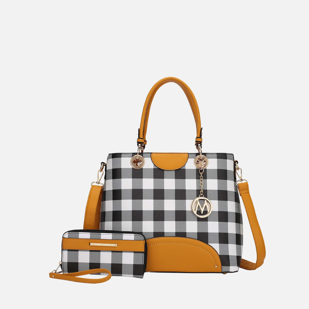 Hunter MKF Collection By Mia K Gabriella Handbag And Wallet Set 1