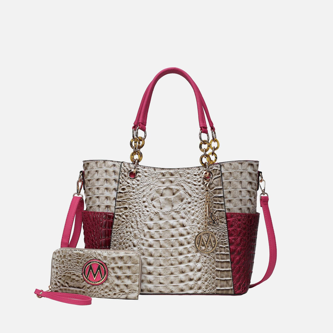 MKF Collection By Mia K Merlina Tote Bag And Wallet Set 1