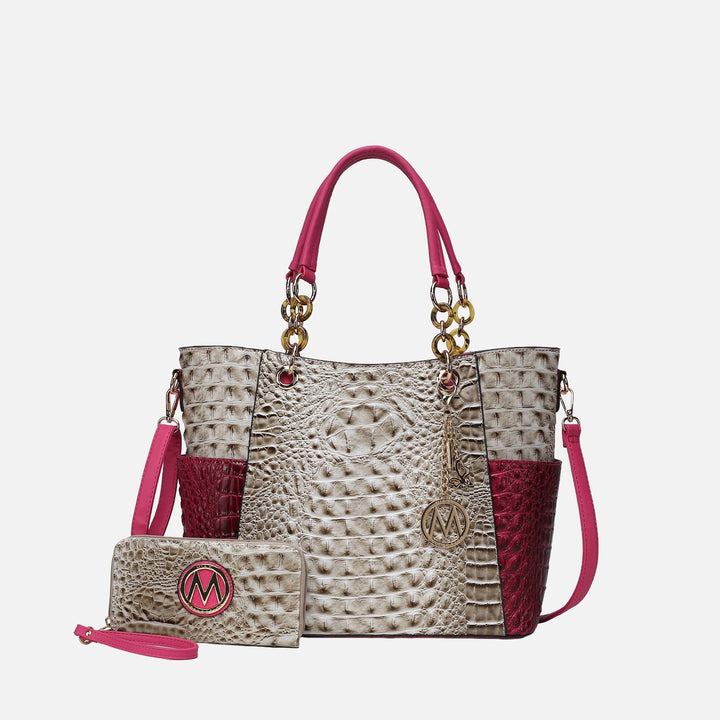 MKF Collection By Mia K Merlina Tote Bag And Wallet Set 1