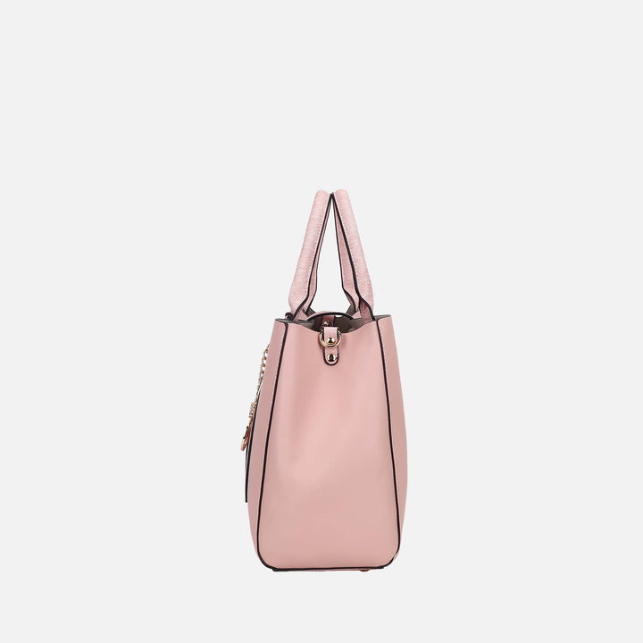 Khaki MKF Collection By Mia K Yola Ii Tote Bag And Wallet Set