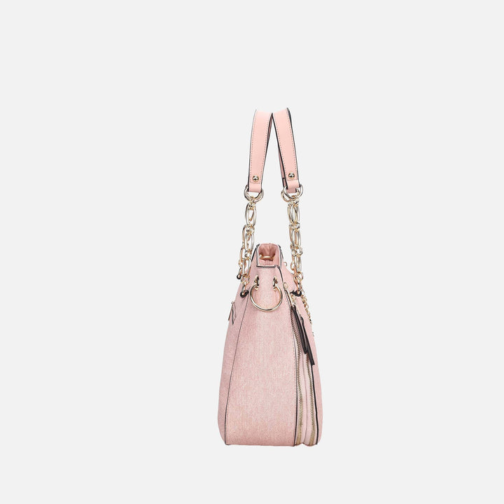 Denim Blue MKF Collection By Mia K Lina Ll Tote Bag And Wallet Set