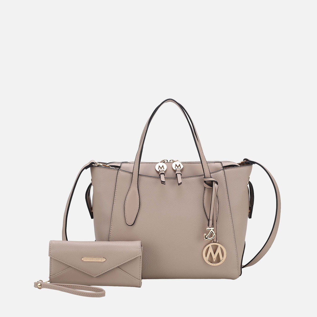 MKF Collection By Mia K Bruna Tote Bag And Wallet Set