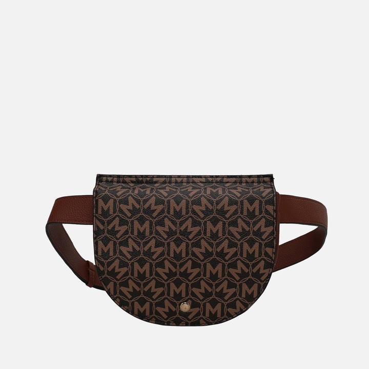 MKF Collection By Mia K Daksha Monogram Belt Waist Bag
