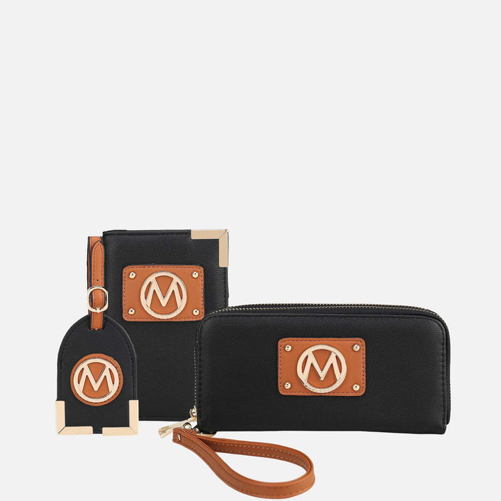 Snake Wine MKF Collection By Mia K Darla Wallet And Travel Set