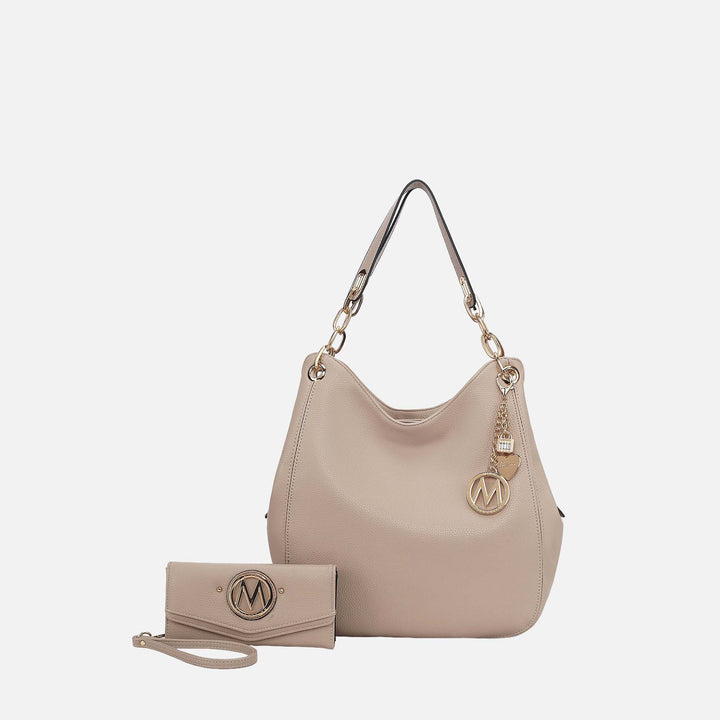 Green MKF Collection By Mia K Ashley Hobo Bag And Wallet Set