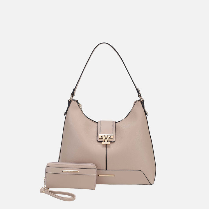 Black MKF Collection By Mia K Graciela Solid Hobo Bag And Set